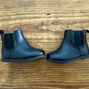 Old Navy Toddler Girl Black Booties SZ 6